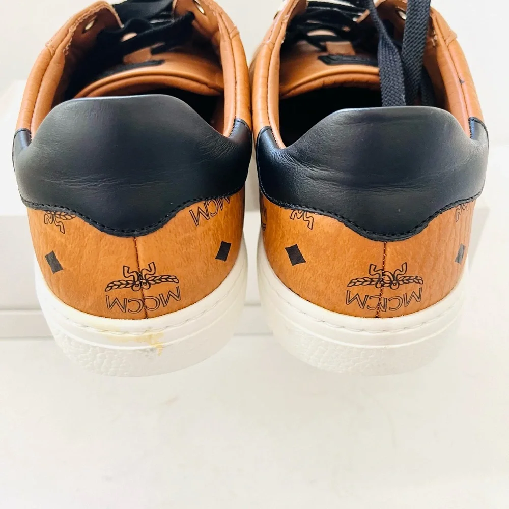 NWOB MCM women's sneakers in luggage tan 38